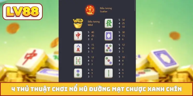 4 thủ thuật chơi nổ hũ Đường Mạt Chược xanh chín
